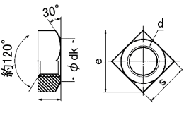 四角ナット(JIS B 1163)｜双信工業株式会社